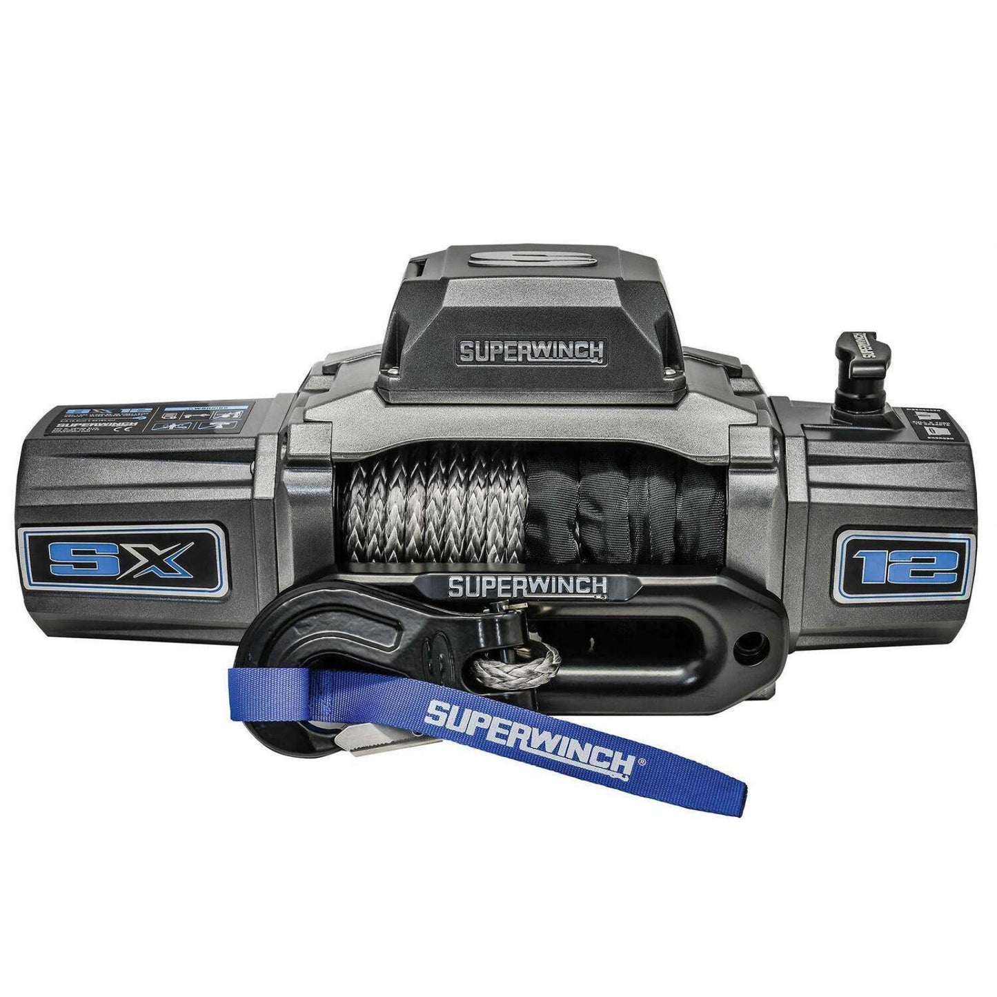 SX12SR Winch Graphite 12V 12000 lbs with Synthetic Rope